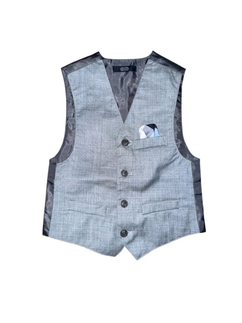 Nautical Classic Light Gray Boys Size 5 Dress Vest Formal Events Weddings Kids